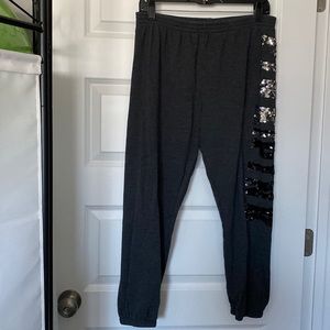 Gorgeous VS Pink Sequin Sweatpants!